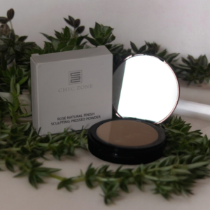 Chic Zone Rose Natural Finish Sculpting Pressed Powder
